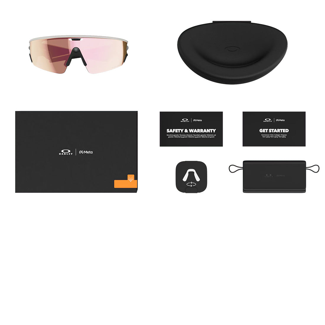 Oakley Meta Vanguard: Prizm Rose Gold, White Frame