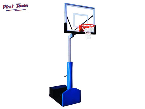 Rampage™ Nitro Tempered Glass Portable Basketball Hoop by First Team