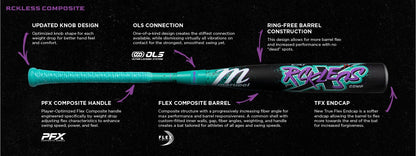 2026 Marucci CAT X RCKLESS Composite (-10) 2 3/4" USSSA Baseball Bat: MSBCRC10