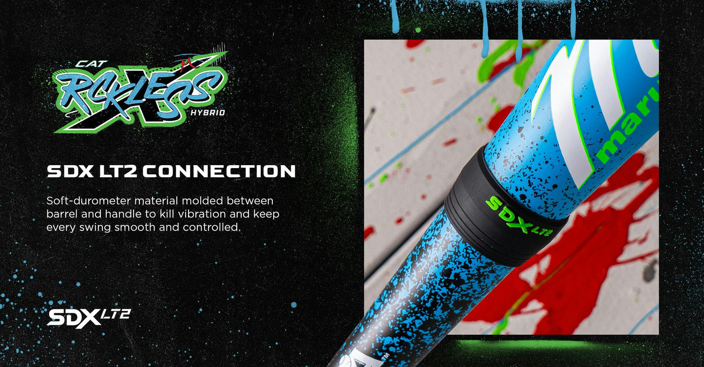 2026 Marucci CAT X RCKLESS Hybrid (-11) 2 5/8" USA Baseball Bat: MSBCRH11USA