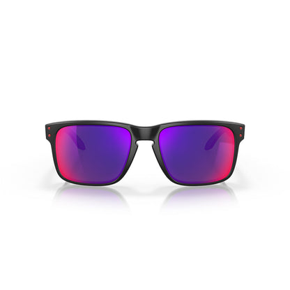 OAKLEY HOLBROOK Sunglasses Matte Black: Positive Red Iridium lenses
