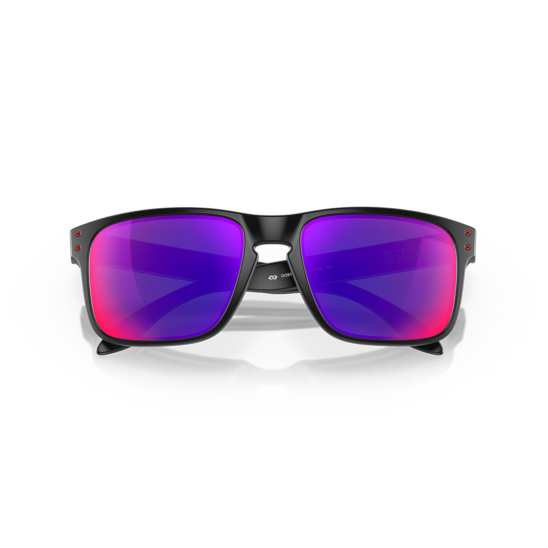 OAKLEY HOLBROOK Sunglasses Matte Black: Positive Red Iridium lenses