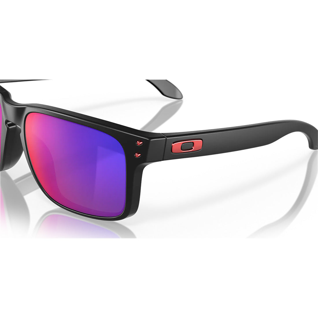 OAKLEY HOLBROOK Sunglasses Matte Black: Positive Red Iridium lenses