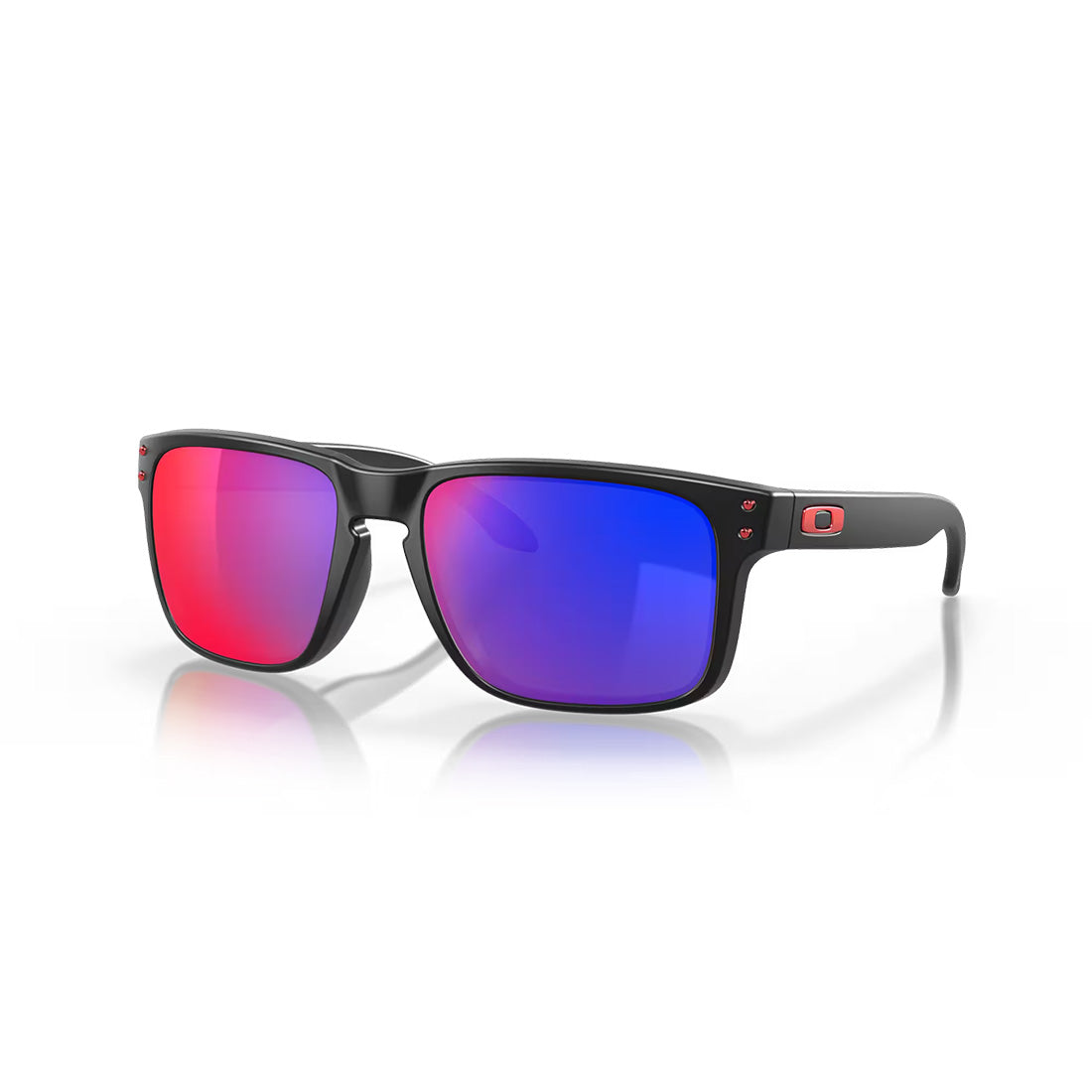 OAKLEY HOLBROOK Sunglasses Matte Black: Positive Red Iridium lenses