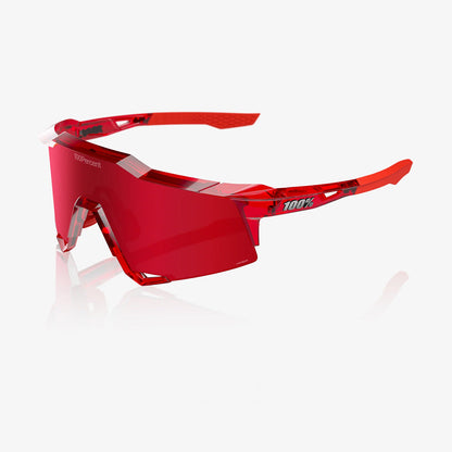 100% SPEEDCRAFT MLB Authentic Polished Translucent Red - HiPER Fire Red Mirror Lens