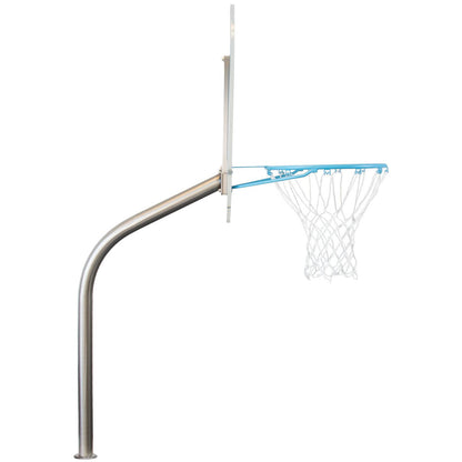 Dunn Rite Regulation Clear Hoop Deck-Mounted Pool Basketball Hoop - Clear