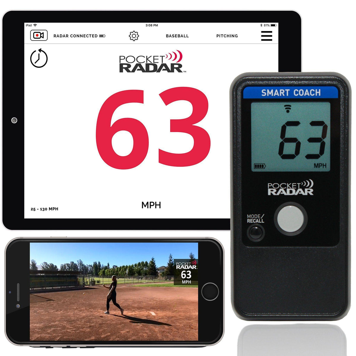 Pocket Radar Smart Coach Radar APP System: SR1100