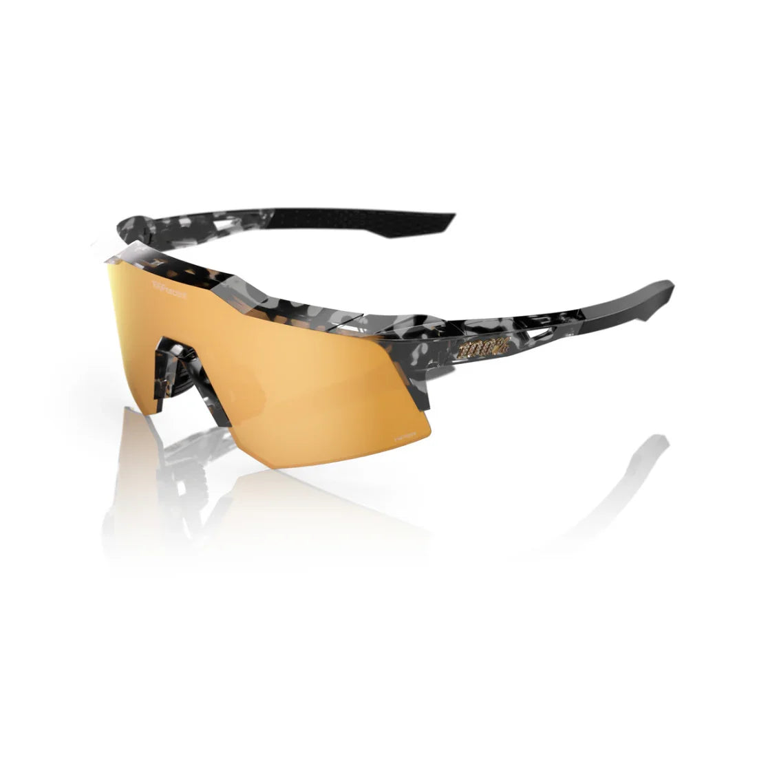 100% SPEEDCRAFT XS Money Mike 3 Polished Black Tortoise - HiPER 24K Gold Mirror Lens