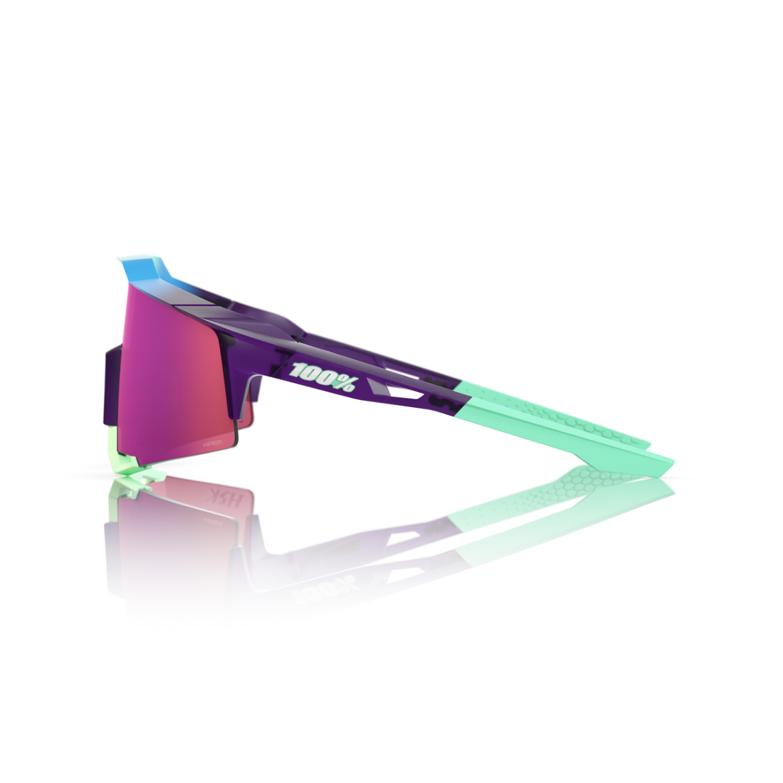 100% SPEEDCRAFT HSK Electric Purple - HiPER Dark Purple Mirror Lens