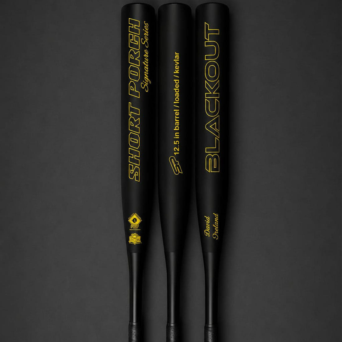 Short Porch DDT Blackout David Ireland Signature 12.5" End Loaded SSUSA Senior Softball Bat