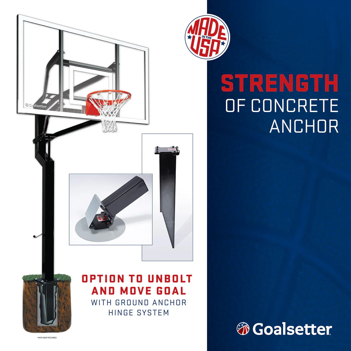 Goalsetter All American 60" In Ground Basketball Hoop