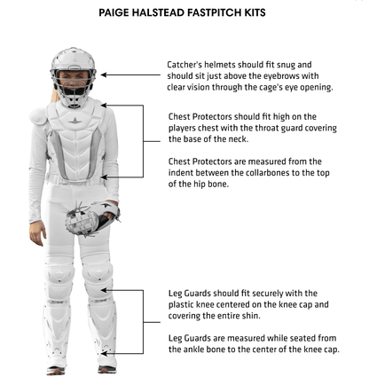 All-Star Paige Halstead PHX Fastpitch Catcher's Kit: CKW-PHX