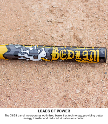 2025 Worth Bedlam Gold XL 1-Piece USSSA Slowpitch Softball Bat WSU5BEDG1L