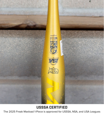 2025 Miken Freak Gold 1-Piece Maxload USSSA Slowpitch Softball Bat - MSU5FRKG1L