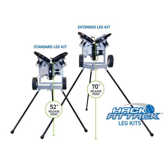 Extended Legs for Hack Attack Pitching Machine