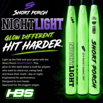 2026 Short Porch Nightlight 12" End Loaded USSSA Slowpitch Softball Bat