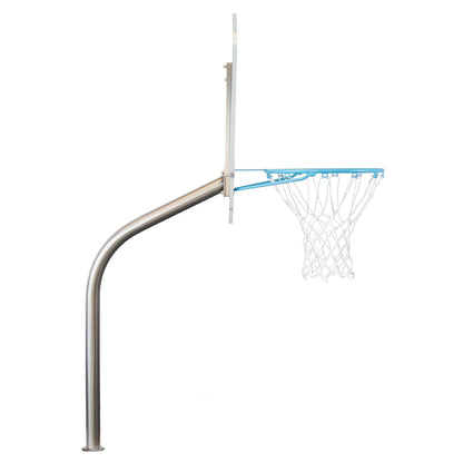 Dunn Rite Clear Hoop Jr. Deck-Mounted Pool Basketball Hoop (2 & 3/8" Post)