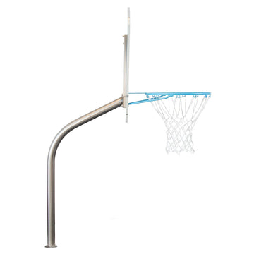 Dunn Rite Clear Hoop Jr. Deck-Mounted Pool Basketball Hoop (2 & 3/8" Post)