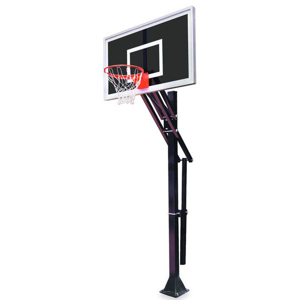 Slam™ Adjustable In-Ground Bolt-Down Basketball Hoop by First Team
