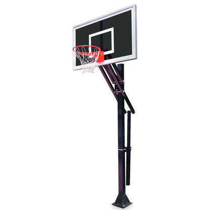 Slam™ Adjustable In-Ground Bolt-Down Basketball Hoop by First Team