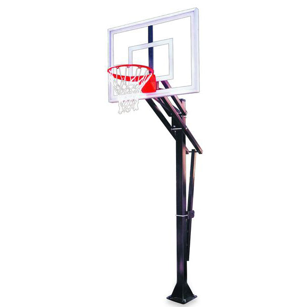 Slam™ Adjustable In-Ground Bolt-Down Basketball Hoop by First Team