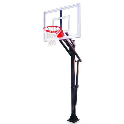 Slam™ Adjustable In-Ground Bolt-Down Basketball Hoop by First Team