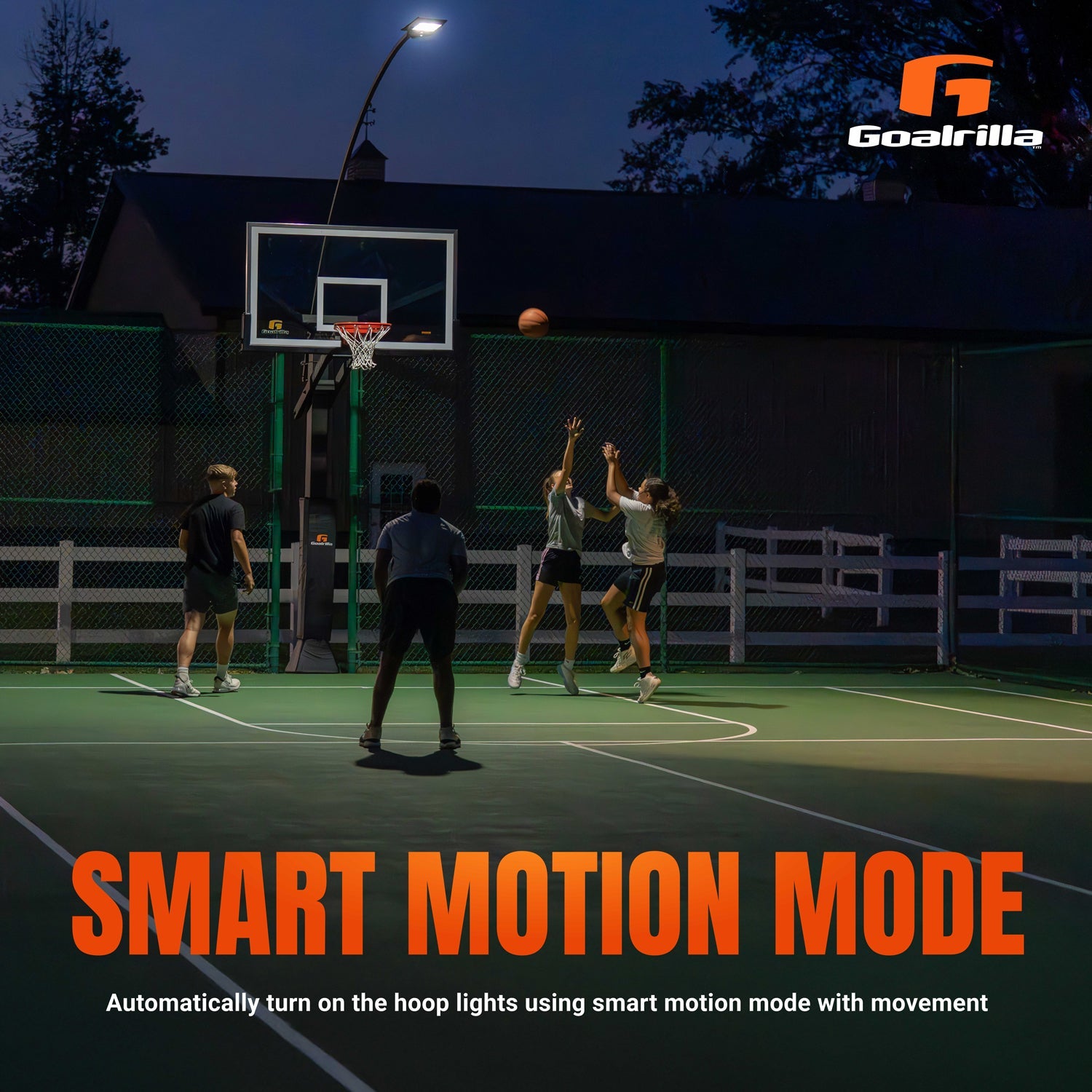 Solar LED Basketball Hoop Light