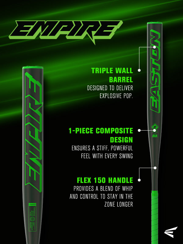 2026 Easton Empire Connell 1-Piece Loaded SSUSA Senior Slowpitch Softball Bat - ESS6EMPC1L