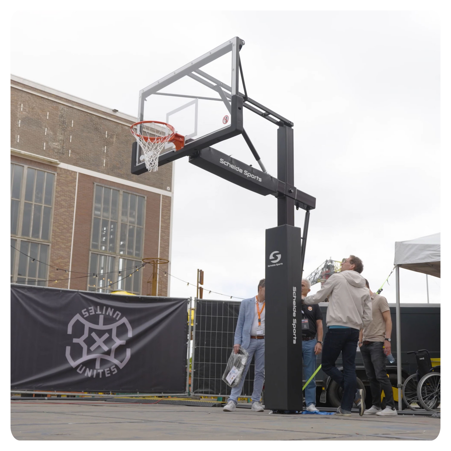 Urban Court Slammer Flex In-Ground Basketball Hoop