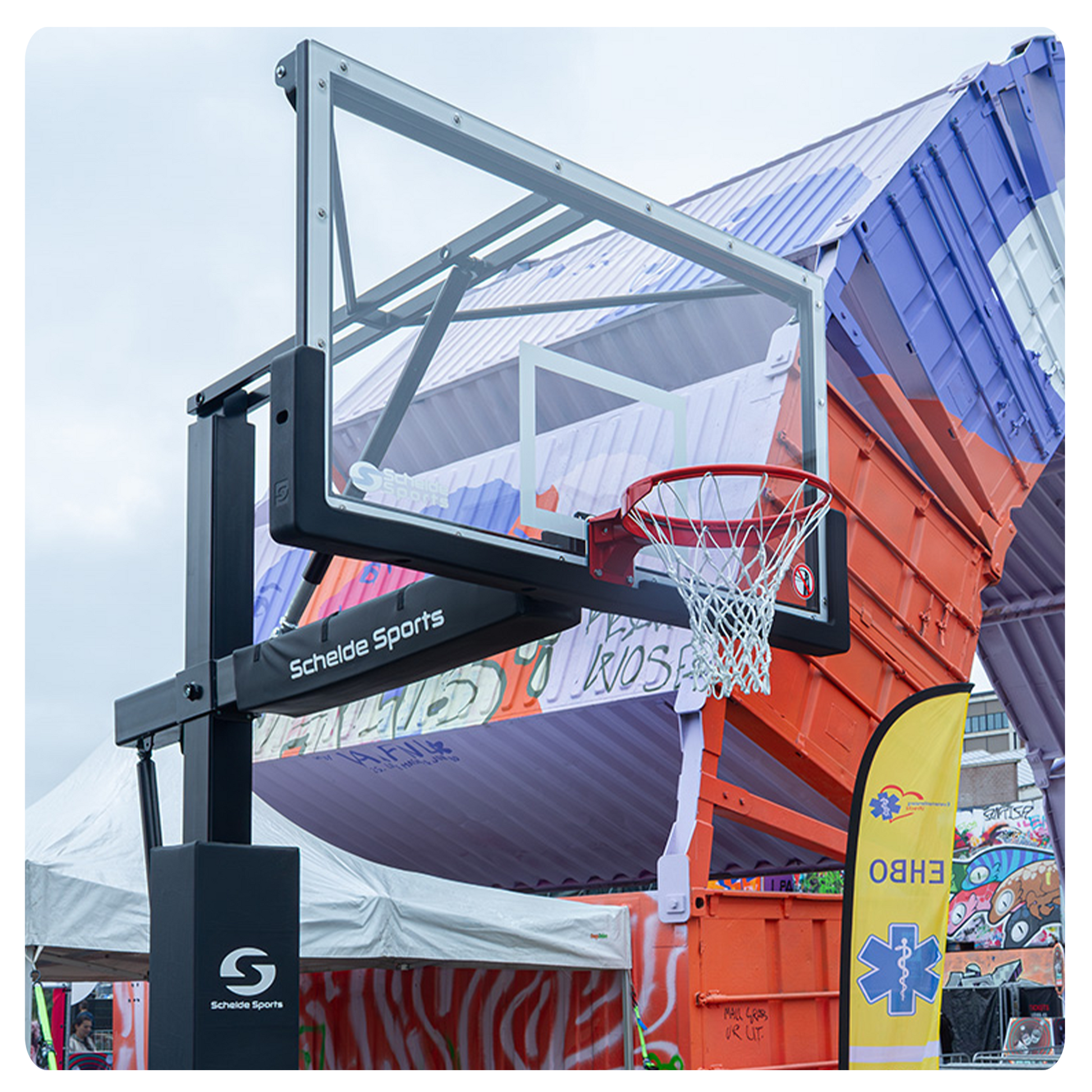 Urban Court Slammer Flex In-Ground Basketball Hoop