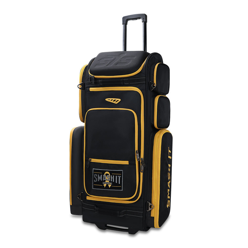 Smash Ops Guerrilla V4 Roller Bag - Gold Cancer Awareness