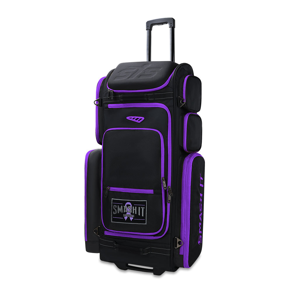Smash Ops Guerrilla V4 Roller Bag - Purple Cancer Awareness