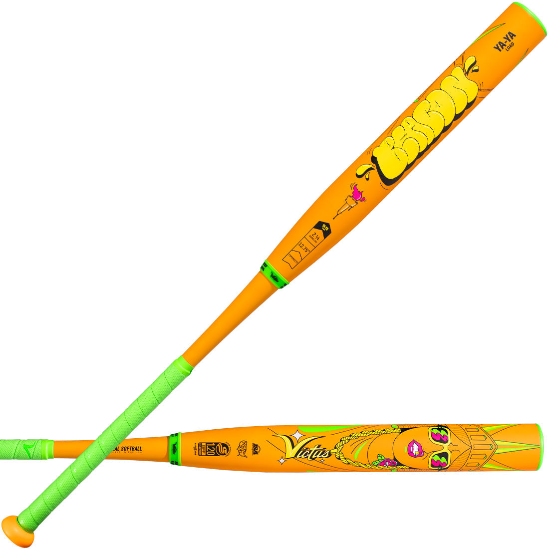 2026 Victus Beacon Neon Series 12.75" Endload 2PC USSSA Slowpitch Softball Bat: VSPBNO2YU