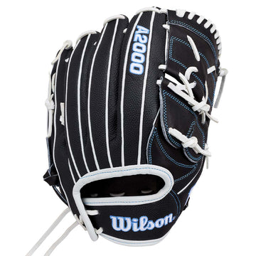 2027 Wilson A2000 FPB25SS 12.25 inch fastpitch pitcher’s glove Black White Royal