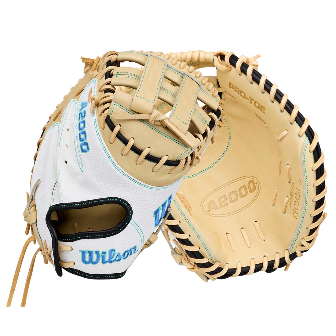 2027 Wilson A2000 FPM23SS 34" Fastpitch Catcher's Mitt: WBG07301RT34