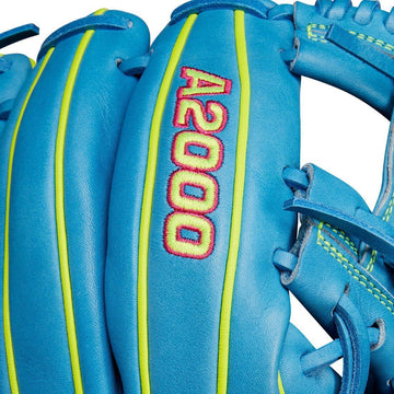 2024 Wilson A2000 1786 11.5" Infield Baseball Glove: Sky Blue & Optic Yellow