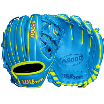2024 Wilson A2000 1786 11.5" Infield Baseball Glove: Sky Blue & Optic Yellow