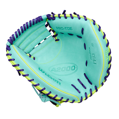 2026 Wilson A2000 PF33SS 33" Spring Collection Baseball Catcher's Mitt: WBW10414533