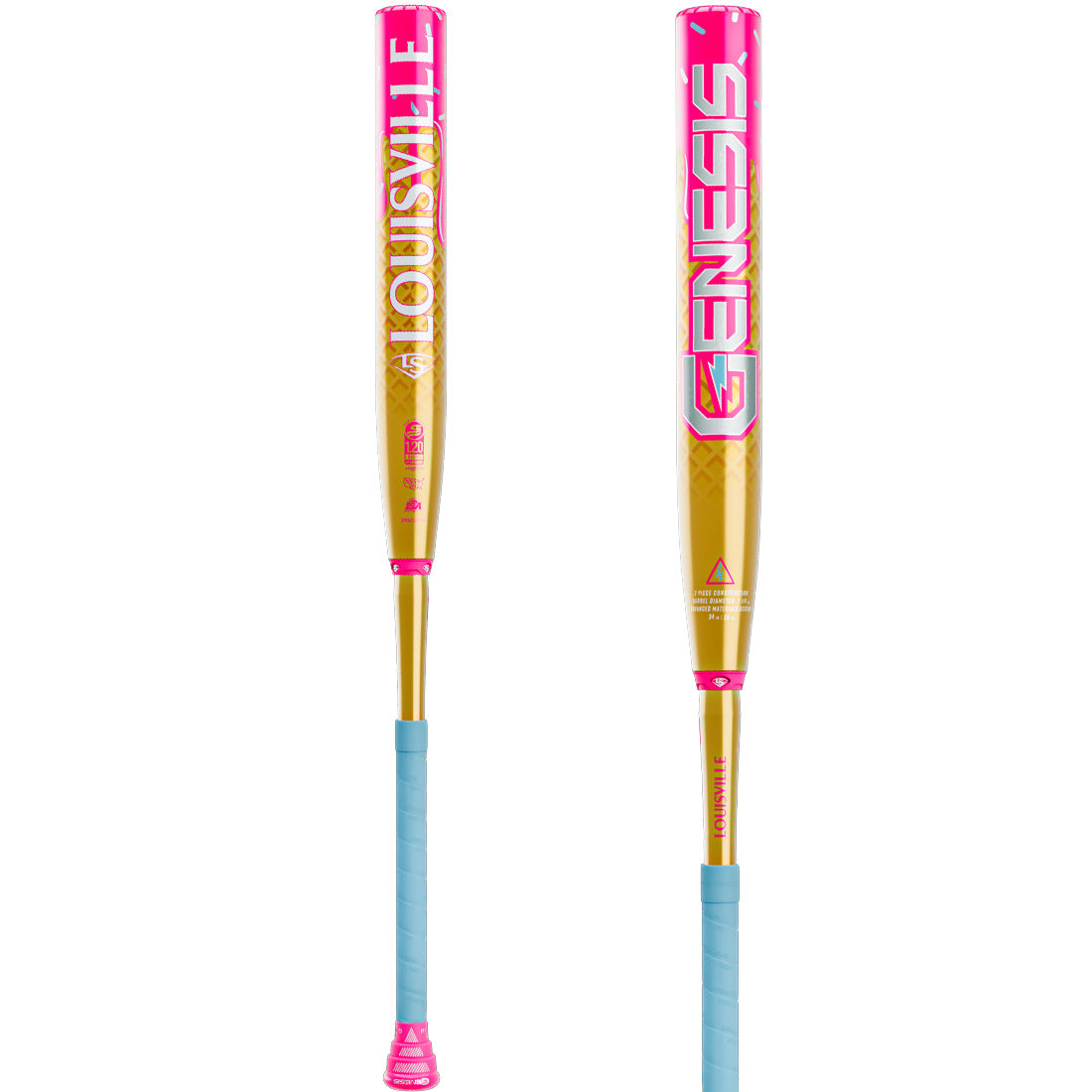 2026 Louisville Slugger Genesis "Ice Cream" 13" Balanced 2 Piece USSSA Slowpitch Softball Bat: WL2601001