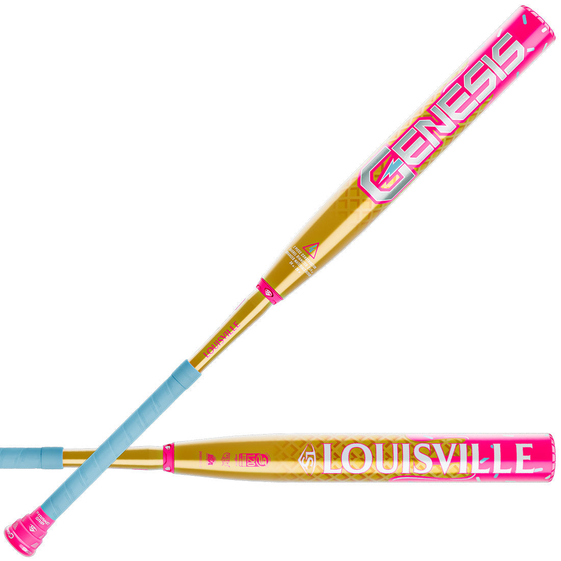 2026 Louisville Slugger Genesis "Ice Cream" 13" Balanced 2 Piece USSSA Slowpitch Softball Bat: WL2601001