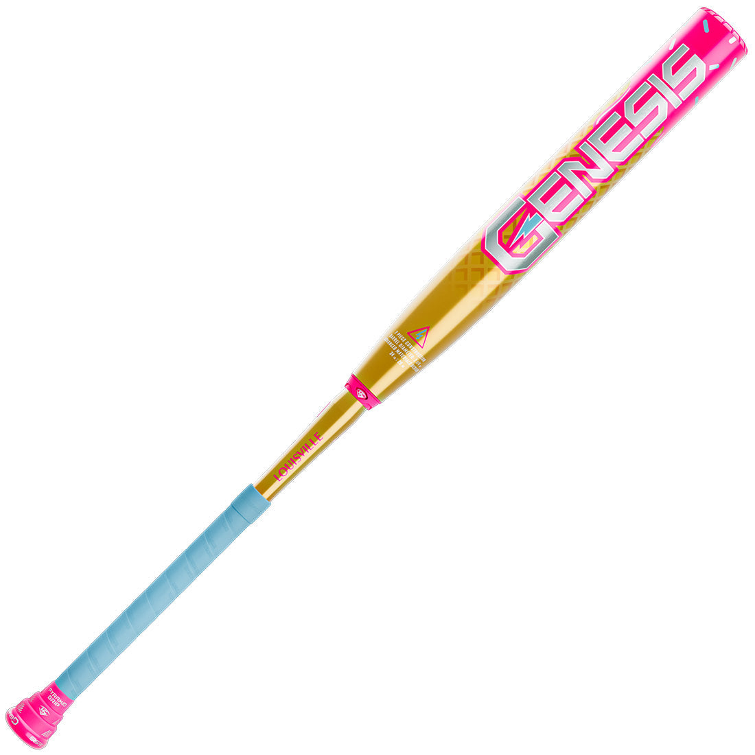 2026 Louisville Slugger Genesis "Ice Cream" 13" Balanced 2 Piece USSSA Slowpitch Softball Bat: WL2601001