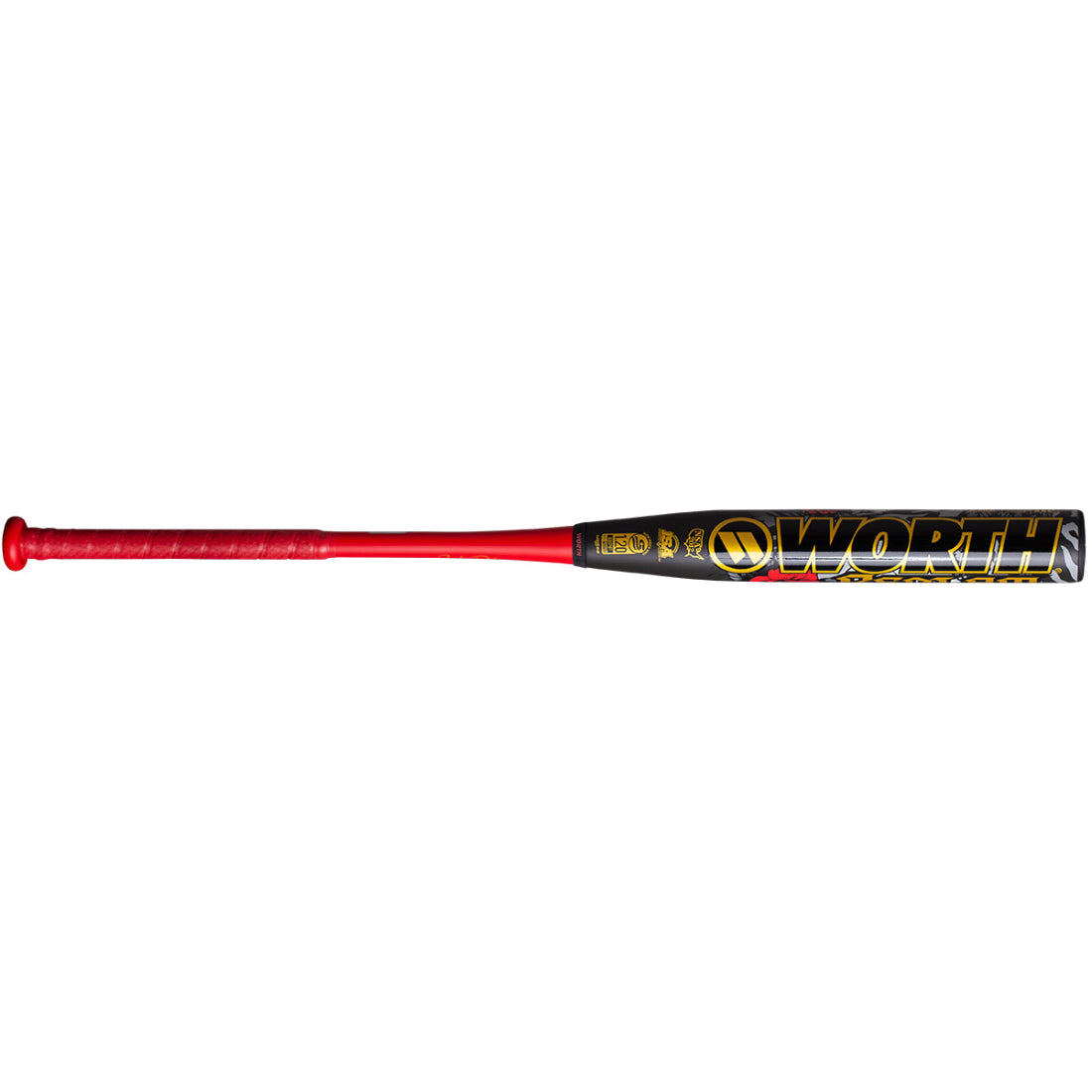 2026 Worth Bedlam Josh Riley XXL 12" 2PC End Load USSSA Slowpitch Softball Bat: WSU6JRB12X