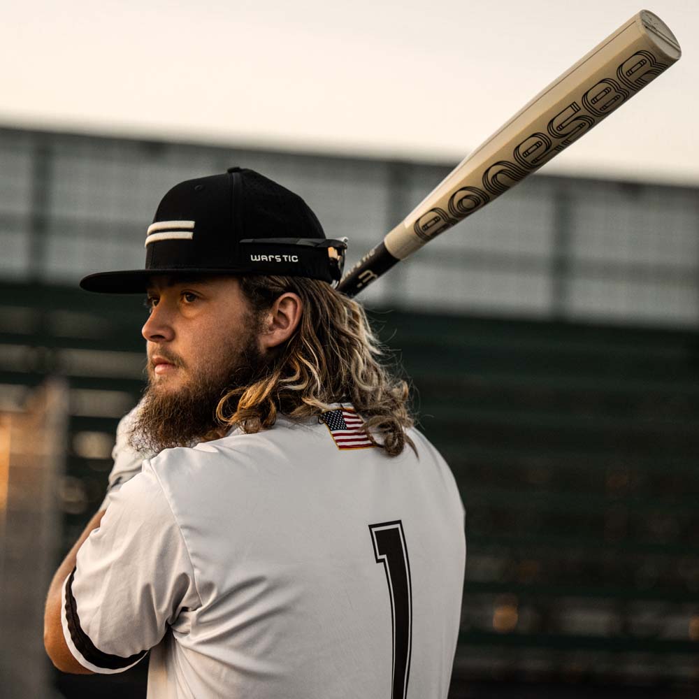 2024 Warstic Bonesaber Hybrid (-3) BBCOR Baseball Bat: MBBSRHB23WH3 (DEMO)