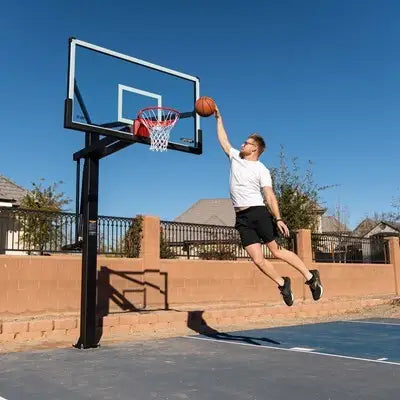 Lifetime Mammoth Bolt Down Basketball Hoop (72-Inch Tempered Glass)