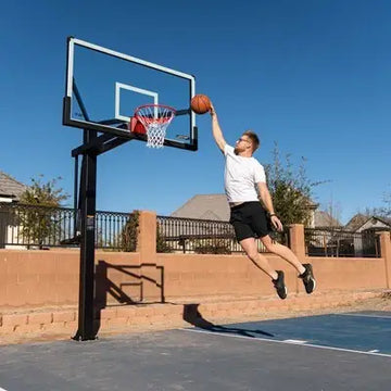 Lifetime Mammoth Bolt Down Basketball Hoop (72-Inch Tempered Glass)