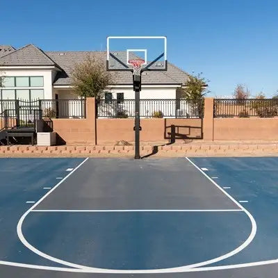 Lifetime Mammoth Bolt Down Basketball Hoop (72-Inch Tempered Glass)