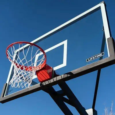 Lifetime Mammoth Bolt Down Basketball Hoop (72-Inch Tempered Glass)