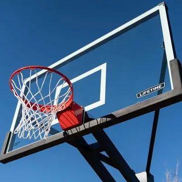 Lifetime Mammoth Bolt Down Basketball Hoop (72-Inch Tempered Glass)