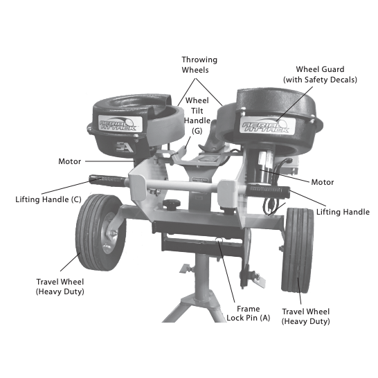 Aerial Attack Football Throwing Machine