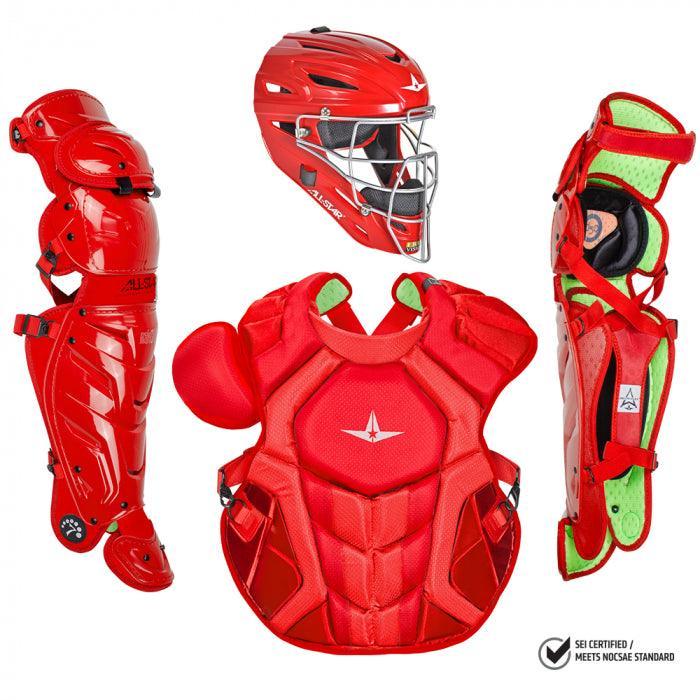 All-Star S7 Axis Adult NOCSAE Certified Catchers Set - Solid Colors